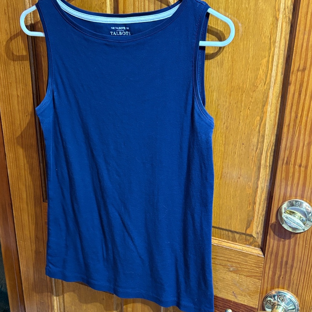 Talbots Deep Blue Sleeveless Top